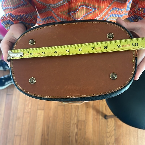 Dooney & Bourke Black and Brown Leather Tote - Picture 7 of 12